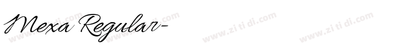 Mexa Regular字体转换 Mexa Regular字体转换